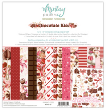 Chocolate Kiss - 12 x 12 Paper Set - Mintay Papers