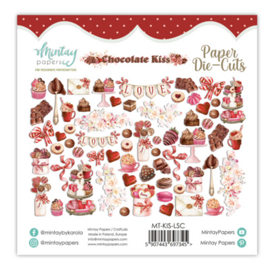Chocolate Kiss - Paper Die-Cuts - 60 pcs - Mintay Papers