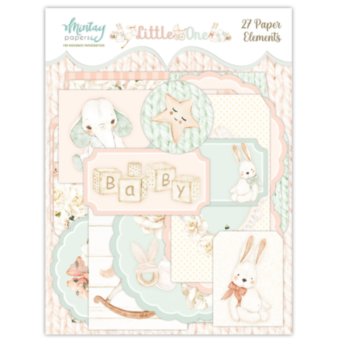 Little One - Paper Elements - 27 pcs - Mintay Papers