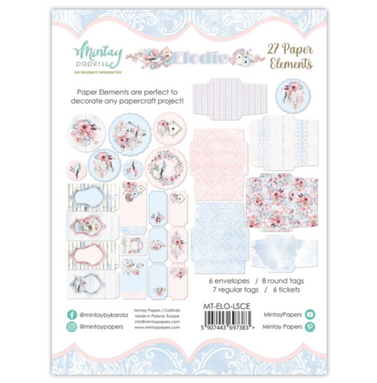 Elodie - Paper Elements - 27 pcs - Mintay Papers