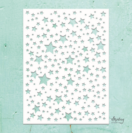 Stencil - Stars - Mintay Kreativa - Mintay Papers