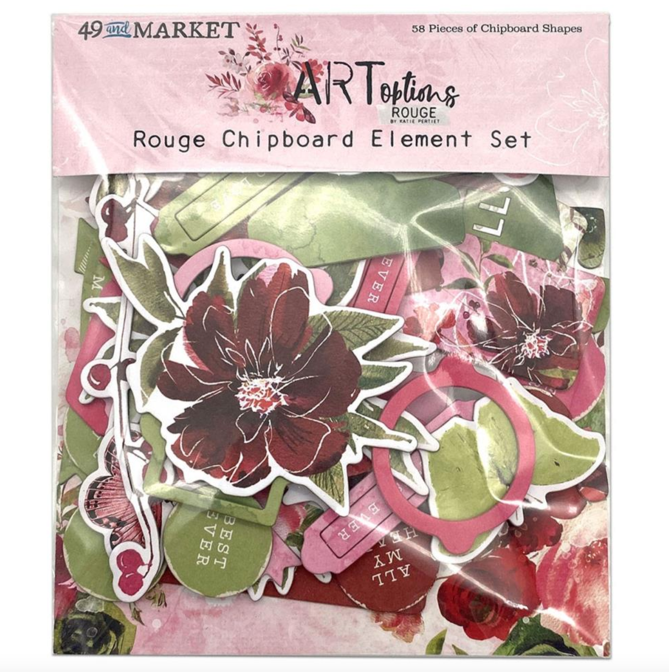 Chipboard Set - ARToptions Rouge - 49 and Market