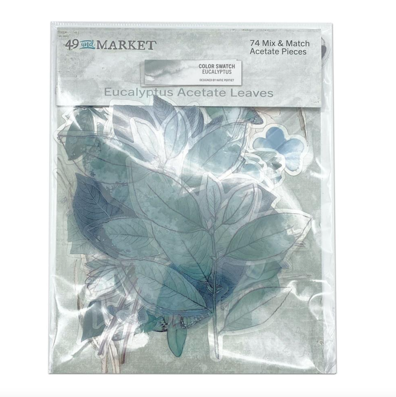 Acetate Leaves - Color Swatch - Eucalyptus - 49 and Market