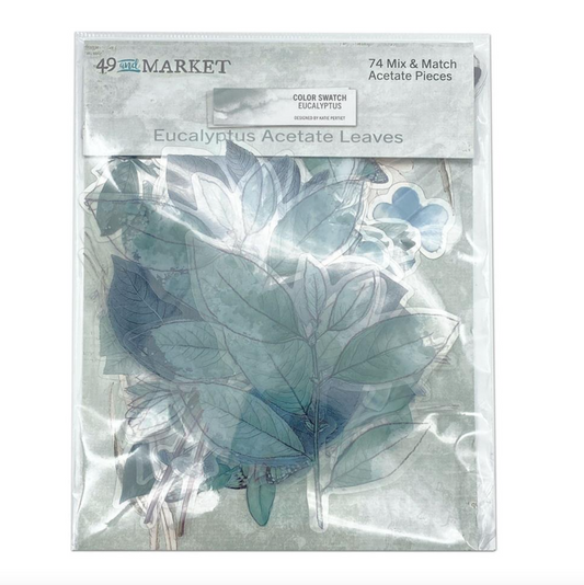 Acetate Leaves - Color Swatch - Eucalyptus - 49 and Market