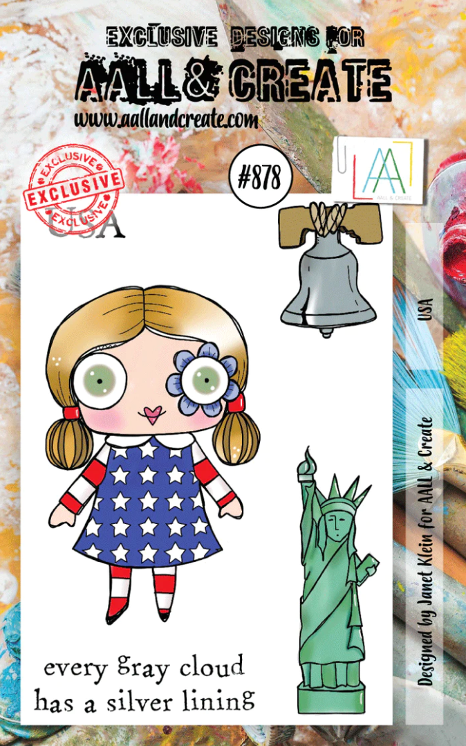 AALL and Create - USA - A7 - Designer Janet Klein - Clear Stamp Set - #878