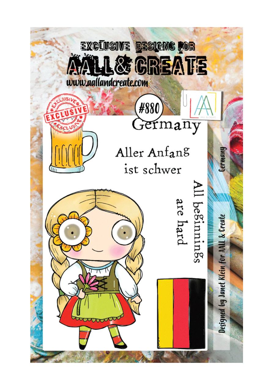 AALL and Create - Germany - A7 - Designer Janet Klein - Clear Stamp Set - #880