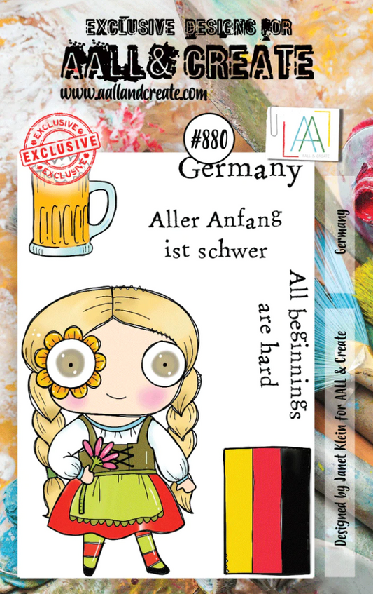 AALL and Create - Germany - A7 - Designer Janet Klein - Clear Stamp Set - #880