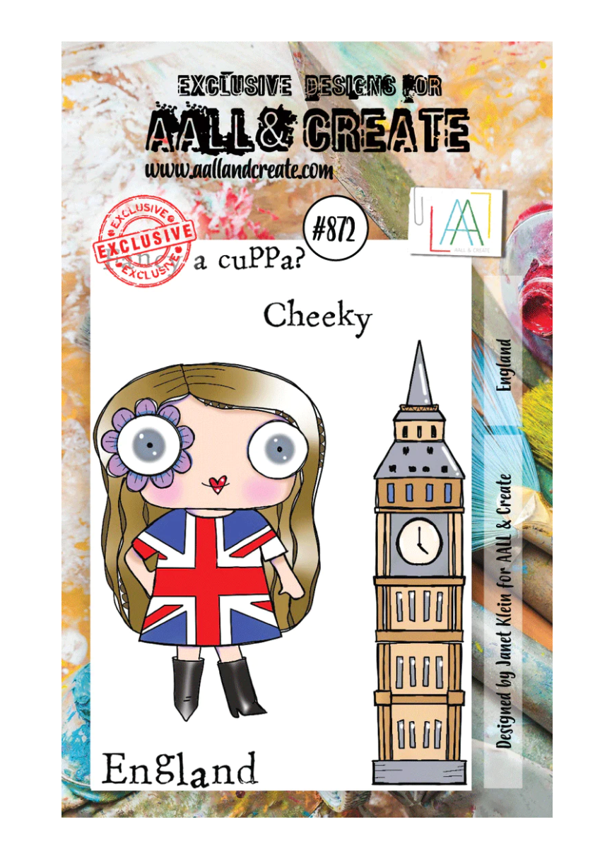 AALL and Create - England - A7 - Designer Janet Klein - Clear Stamp Set - #872