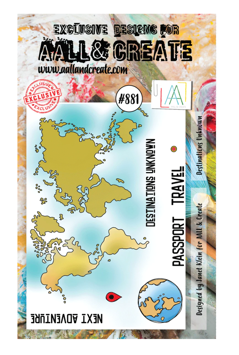 AALL and Create - Destinations Unknown - A6 - Janet Klein - Clear Stamp Set - #881