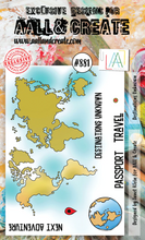 AALL and Create - Destinations Unknown - A6 - Janet Klein - Clear Stamp Set - #881