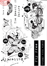 A5 - Spread Your Wings -  AALL and Create - Tracy Evans - Clear Stamp Set - #729