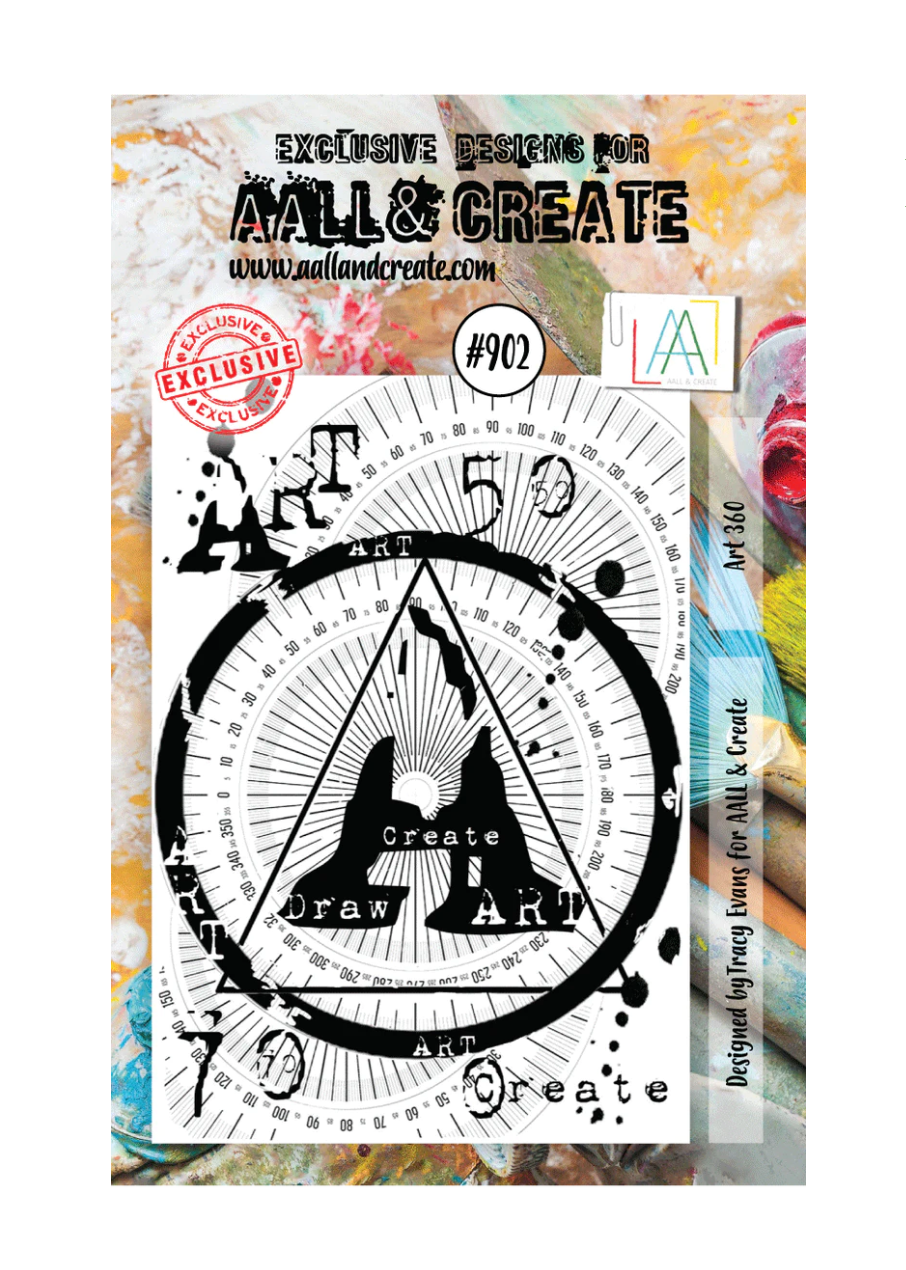 AALL and Create - Art 360 - A7 - Designer Tracy Evans - Clear Stamp Set - #902