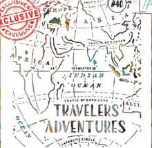 Aall and Create - Adventure Map - 6x6 - Aida Domisiewicz - Stencil - #40