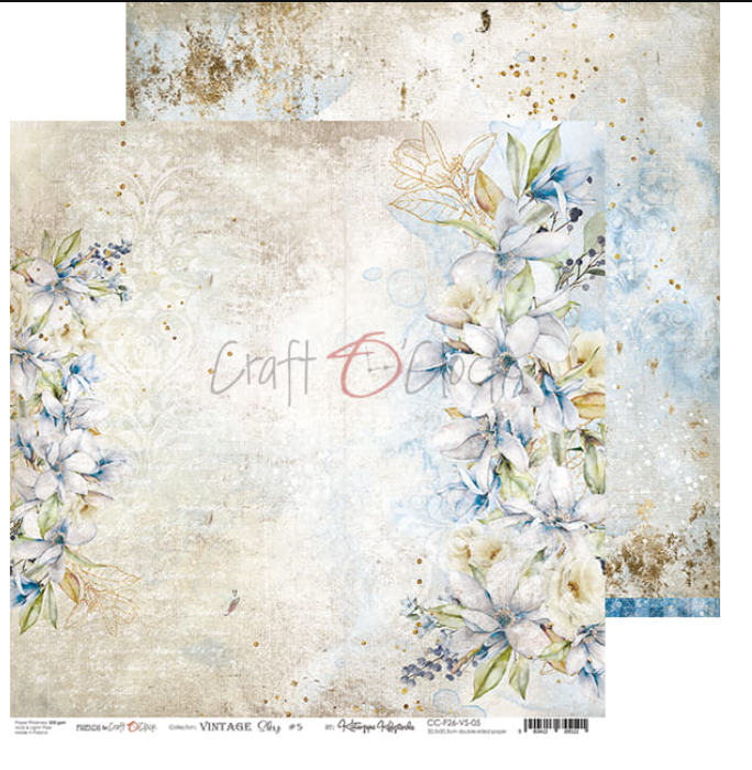 12 x 12 Inch - VINTAGE SKY - Craft O Clock