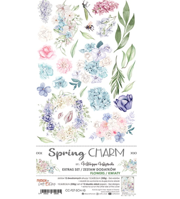 Extras Set - SPRING CHARM - Flowers - Craft O Clock