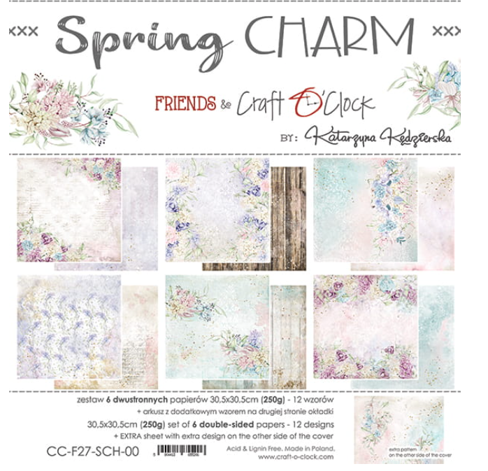 12 x 12 Inch - SPRING CHARM - Craft O Clock