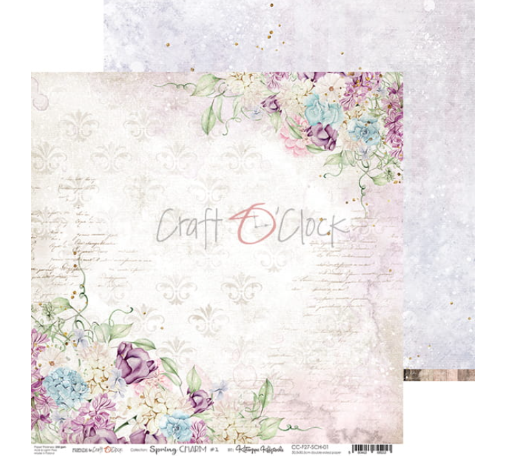 12 x 12 Inch - SPRING CHARM - Craft O Clock