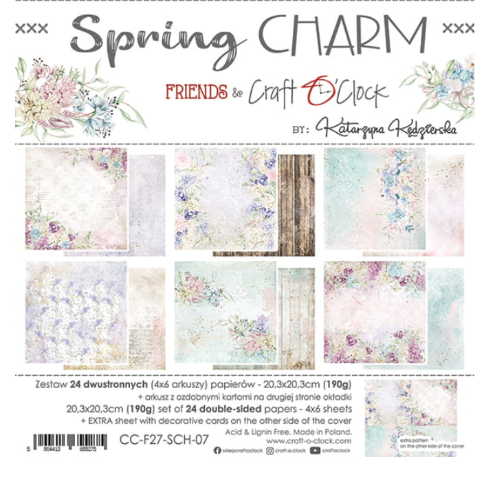 8 x 8 Inch - SPRING CHARM - Craft O Clock