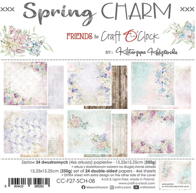 6 x 6 Inch - SPRING CHARM - Craft O Clock