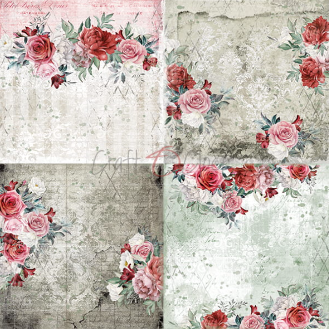 12 x 12 Inch - VINTAGE LOVE - Craft O Clock