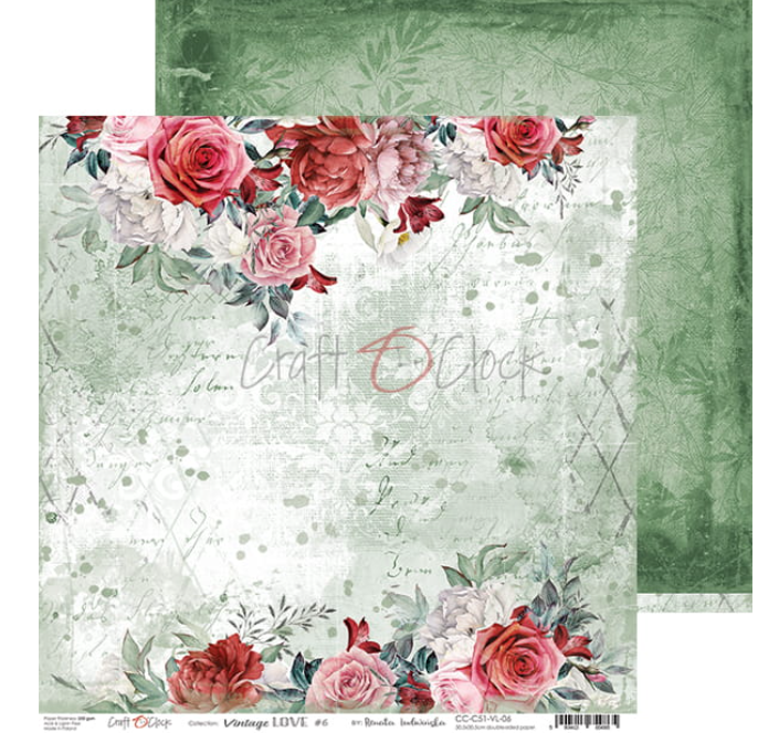 12 x 12 Inch - VINTAGE LOVE - Craft O Clock