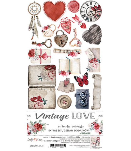 Extras Set - VINTAGE LOVE - Vintage - Craft O Clock