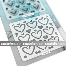 Art Stamp and Stencil Set - Heartful Pattern - Birgit Koopsen - Carabelle Studio