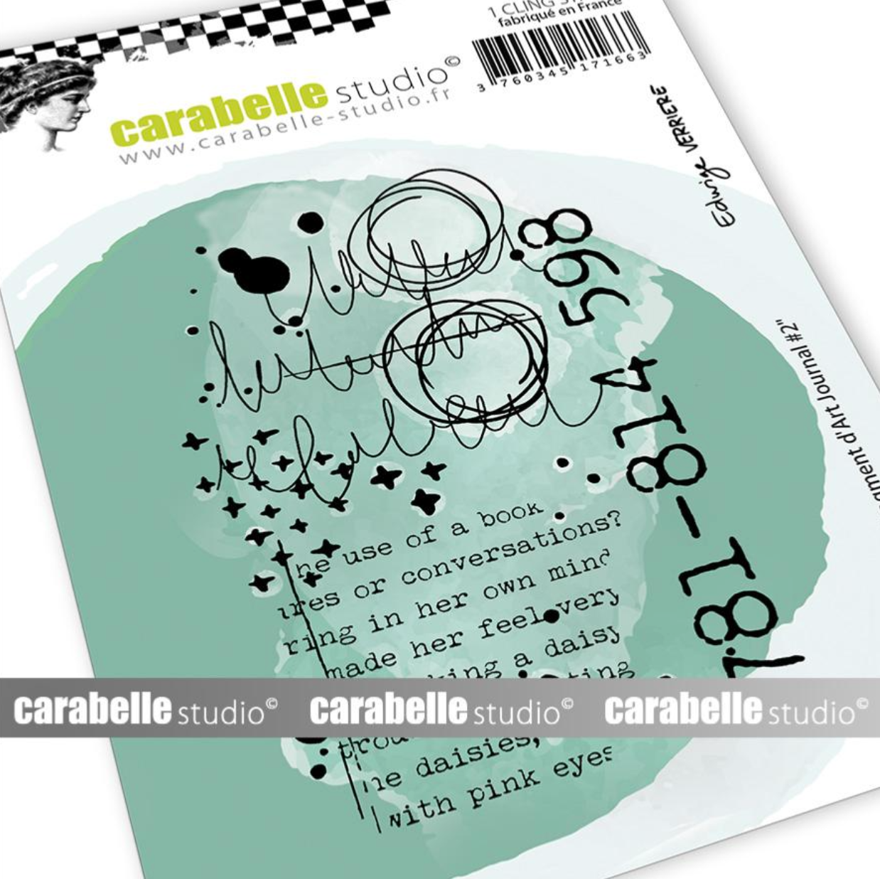 Stamp - A7 - Fragment d'Art Journal No 2. - Edwige Verrière - Carabelle Studio