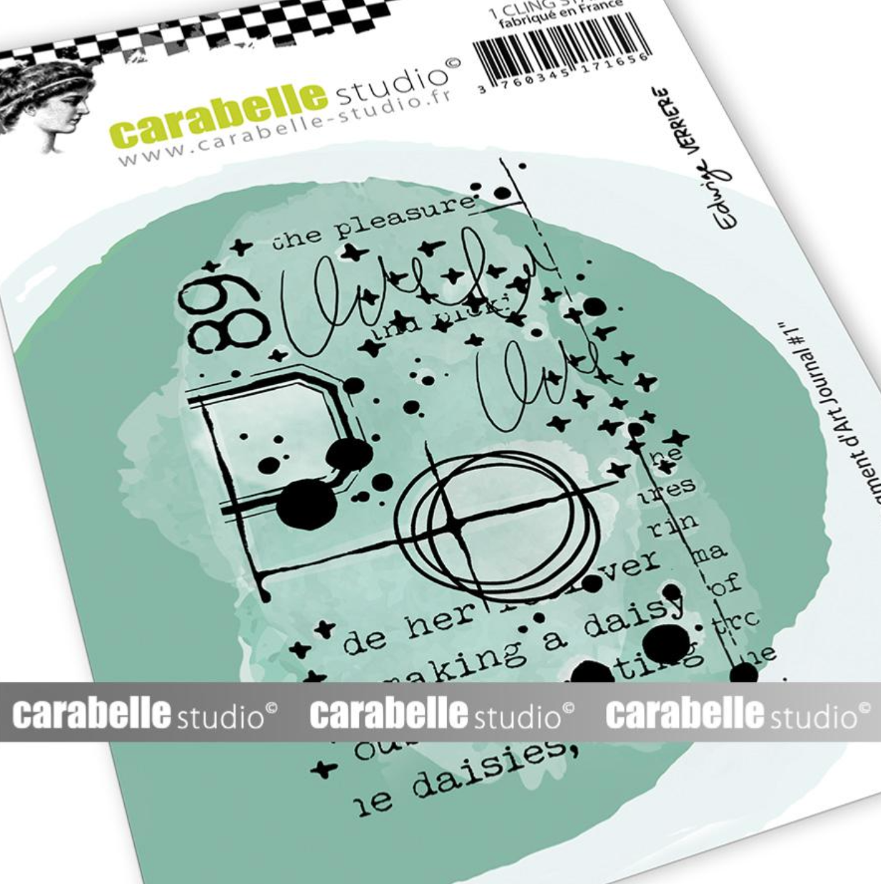 Stamp - A7 - Fragment d'Art Journal No 1. - Edwige Verrière - Carabelle Studio