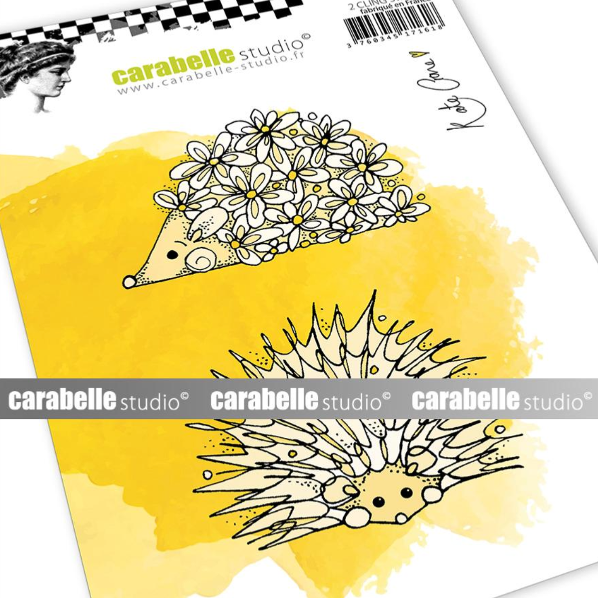 Cling Stamp A6 - Hogs by Kate Crane - Carabelle Studio