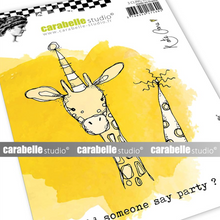 Cling Stamp A6 - Party Giraffe by Kate Crane - Carabelle Studio