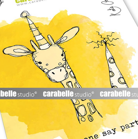 Cling Stamp A6 - Party Giraffe by Kate Crane - Carabelle Studio