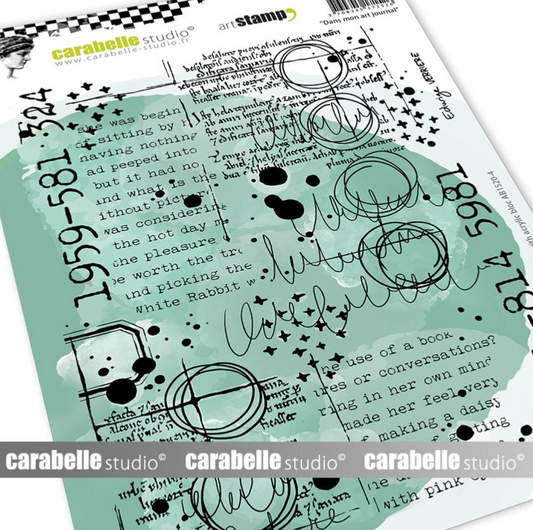 Cling Stamp A5 - Dans Mon Art Journal by Edwige Verrière - Carabelle Studio