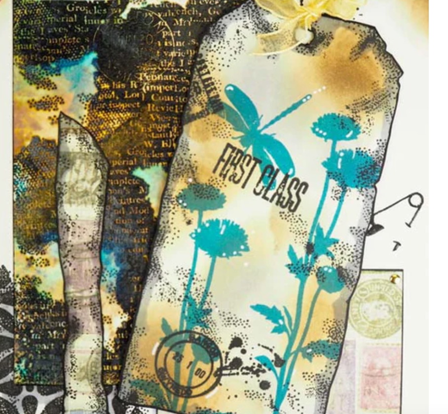 Reverse Background - Clear Stamp - Woodware Craft Collection - Clear Magic - 4X6