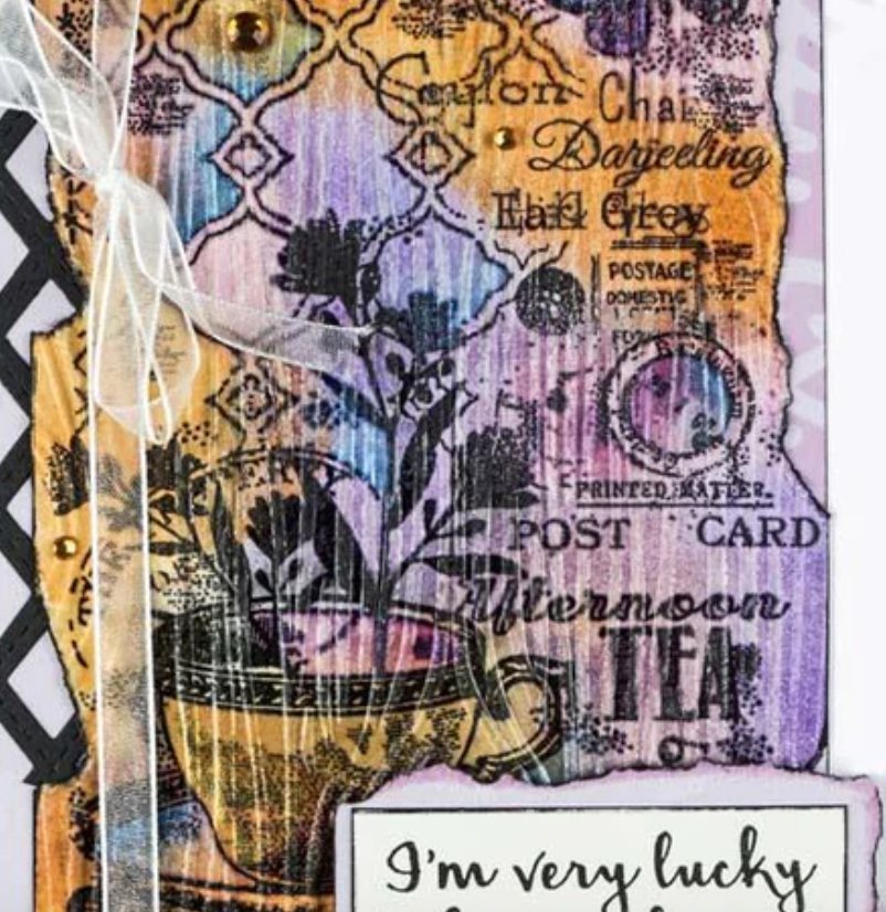 Afternoon Tea - Clear Stamp - Woodware Craft Collection - 4X6