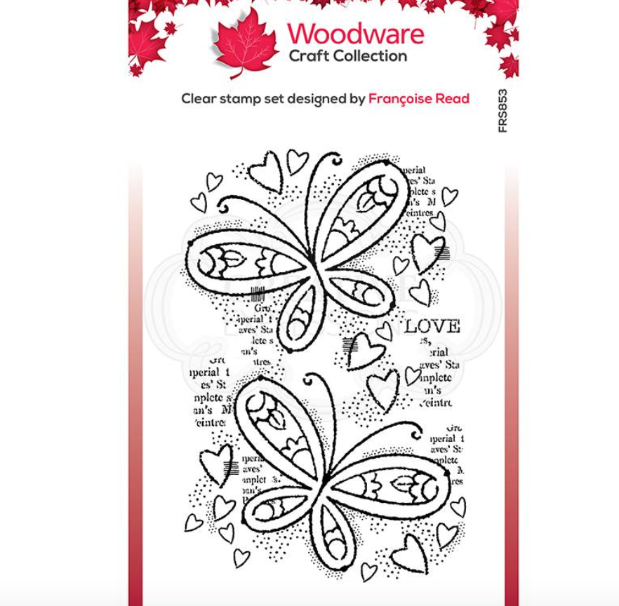 Butterfly Confetti - Clear Stamp - Woodware Craft Collection - 4X6