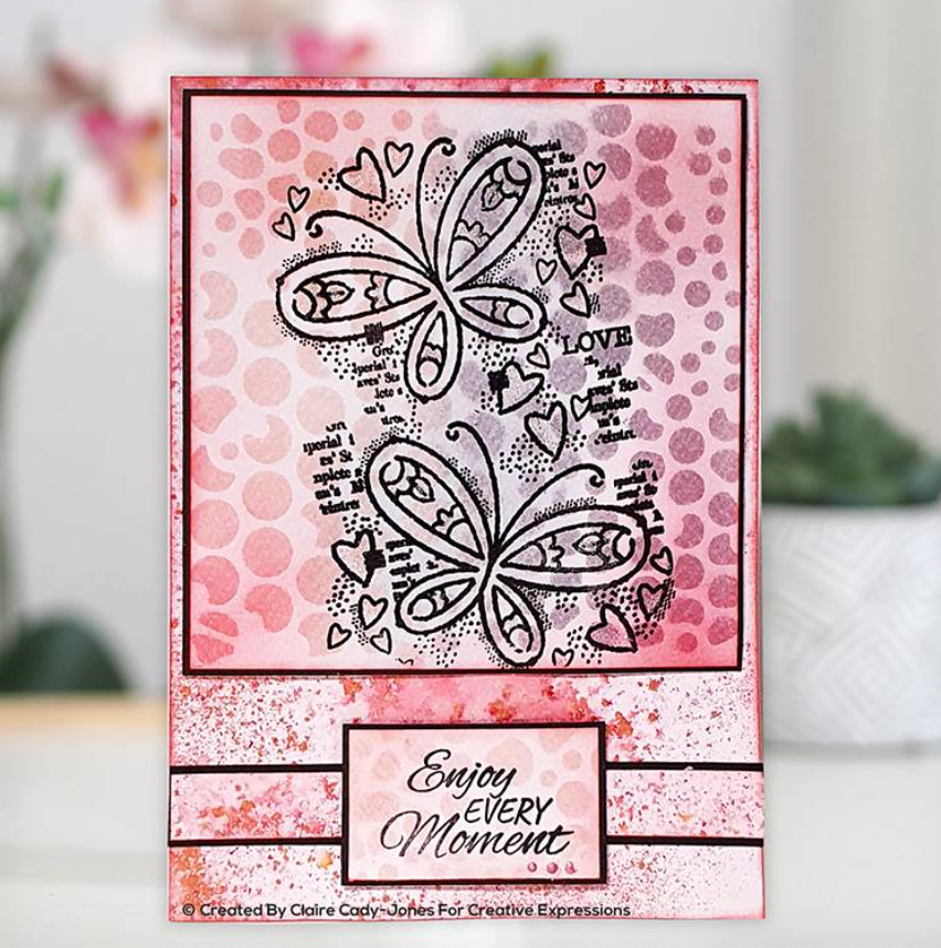 Butterfly Confetti - Clear Stamp - Woodware Craft Collection - 4X6