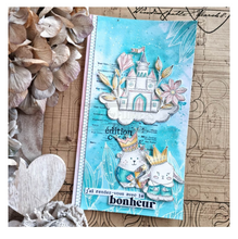 Doudou Chevalier - Stamp - 2.5 x 1.5 inch - Chou and Flowers