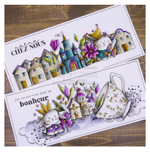 Doudou Chevalier - Stamp - 2.5 x 1.5 inch - Chou and Flowers