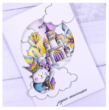 Doudou Chevalier - Stamp - 2.5 x 1.5 inch - Chou and Flowers