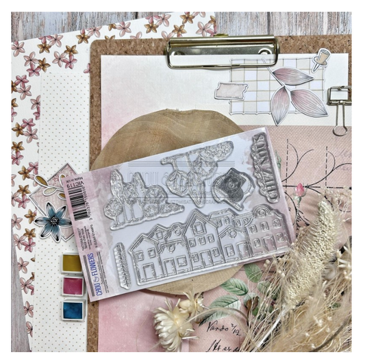 Our Home / Notre Chez Nous - Clear Stamp Set - Chou and Flowers