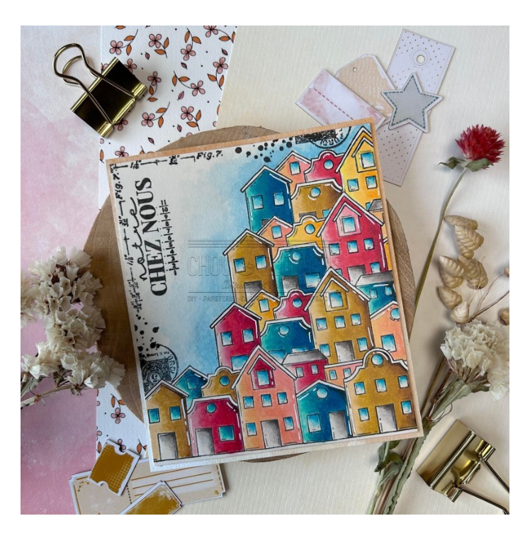 Our Home / Notre Chez Nous - Clear Stamp Set - Chou and Flowers