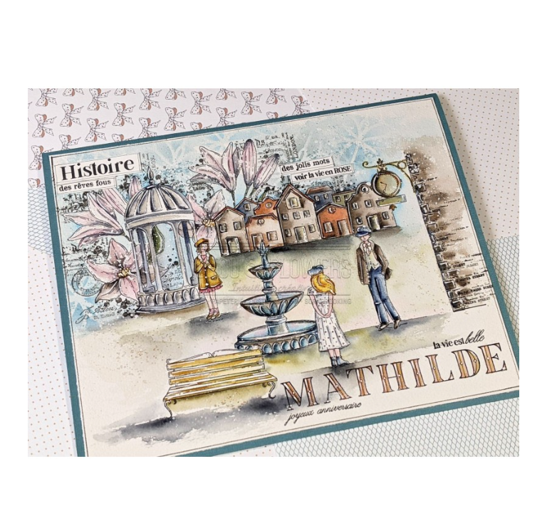 Our Home / Notre Chez Nous - Clear Stamp Set - Chou and Flowers