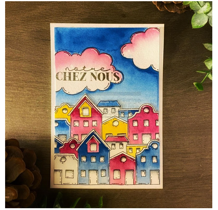 Our Home / Notre Chez Nous - Clear Stamp Set - Chou and Flowers