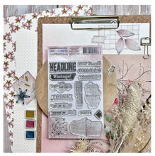 Newspaper - Clear Stamp Set - Chou and Flowers
