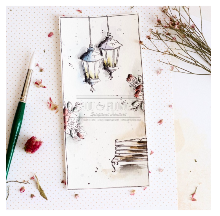Lantern / La Lanterne -  Clear Stamp Set - Chou and Flowers