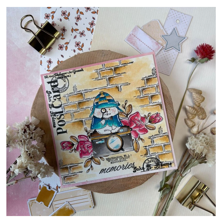 Lantern / La Lanterne -  Clear Stamp Set - Chou and Flowers