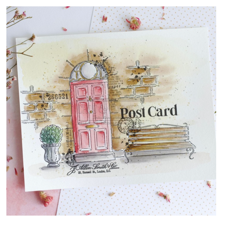 Lantern / La Lanterne -  Clear Stamp Set - Chou and Flowers