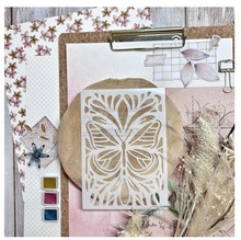 Butterfly / Papillon - Stencil - Chou and Flowers