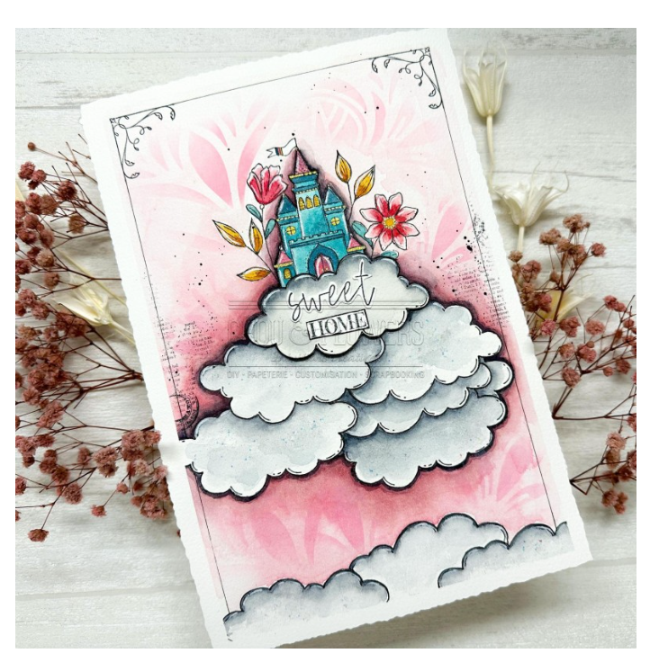 Butterfly / Papillon - Stencil - Chou and Flowers